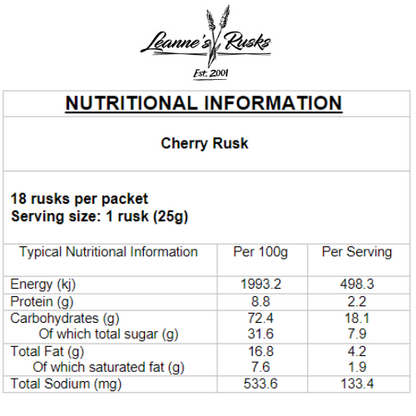 Cherry Rusks